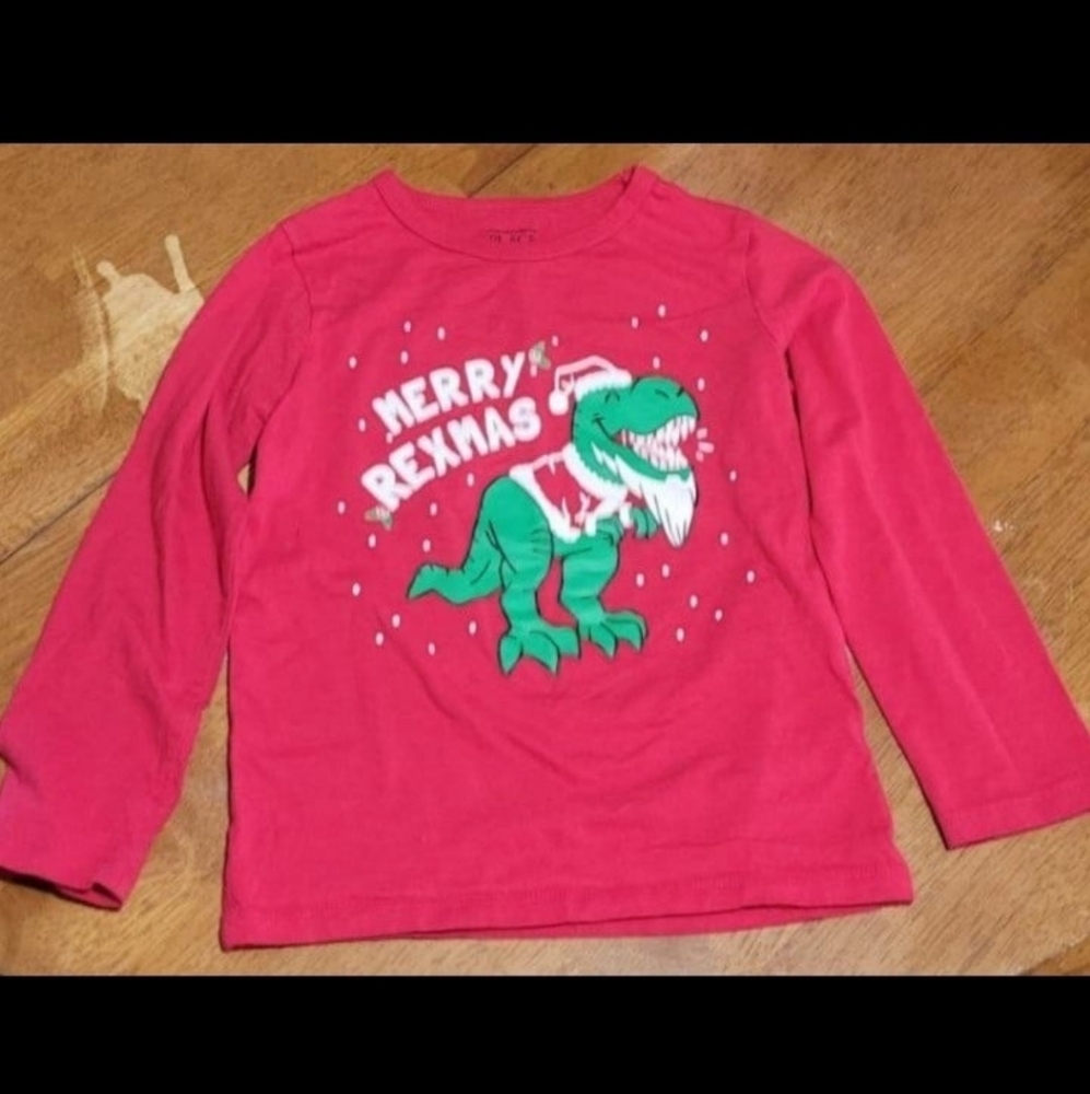Kids Christmas T-rex Long Sleeve 5T
